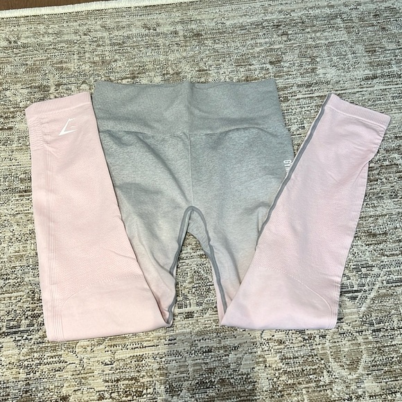 ombre gymshark contour seamless leggings size small - Picture 1 of 3